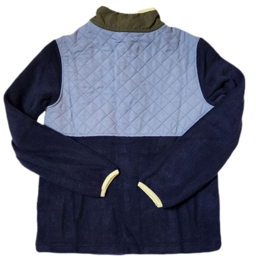 Eddie Bauer Kids Polar Fleece Jacket Medium 7/8 Peacoat Blue NWT - Picture 2 of 6